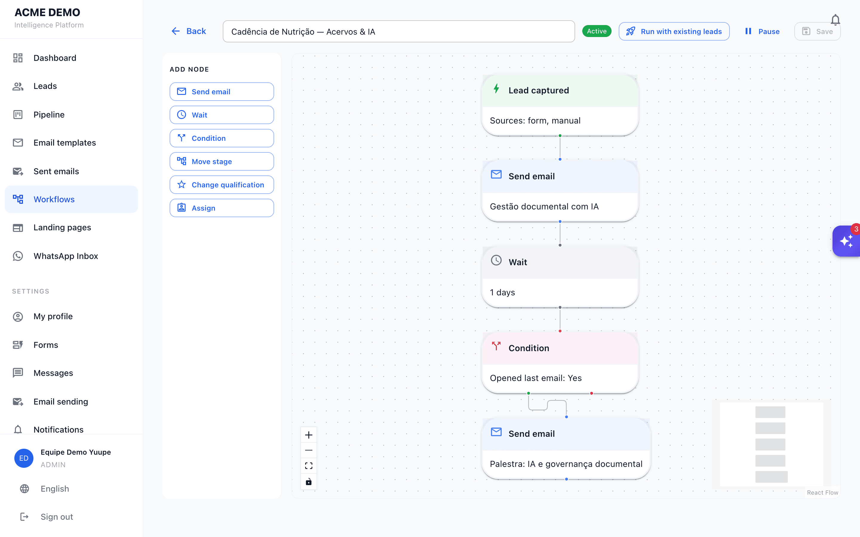 Automation flows by prompt